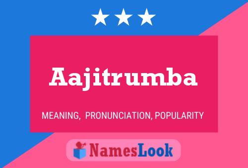 ملصق اسم Aajitrumba