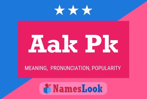 ملصق اسم Aak Pk