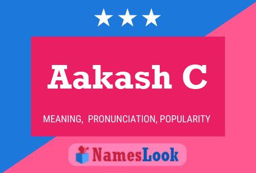 ملصق اسم Aakash C