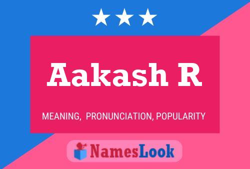 ملصق اسم Aakash R