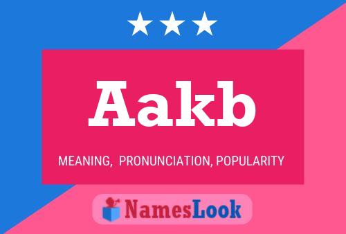 ملصق اسم Aakb