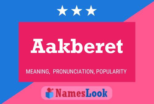 ملصق اسم Aakberet