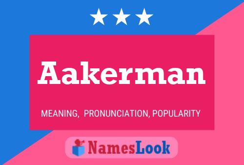 ملصق اسم Aakerman