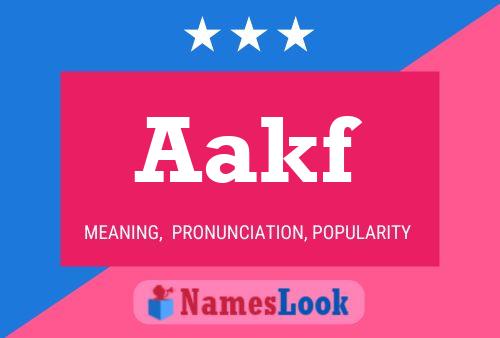 ملصق اسم Aakf