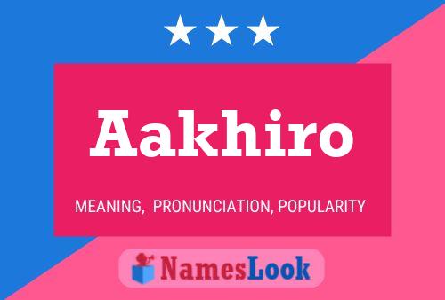 ملصق اسم Aakhiro