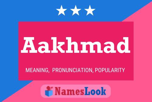 ملصق اسم Aakhmad