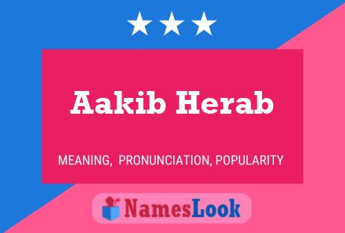 ملصق اسم Aakib Herab