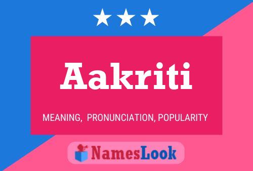 ملصق اسم Aakriti