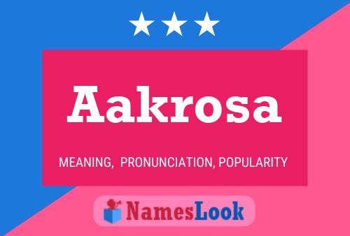 ملصق اسم Aakrosa