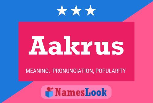 ملصق اسم Aakrus