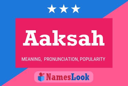 ملصق اسم Aaksah