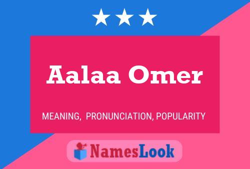 ملصق اسم Aalaa Omer