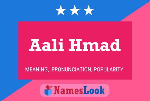 ملصق اسم Aali Hmad