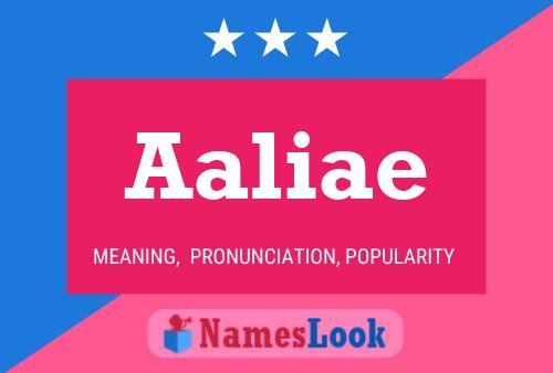 ملصق اسم Aaliae