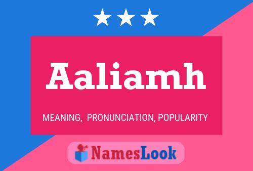 ملصق اسم Aaliamh