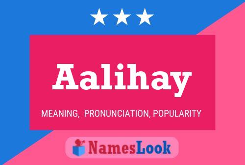 ملصق اسم Aalihay