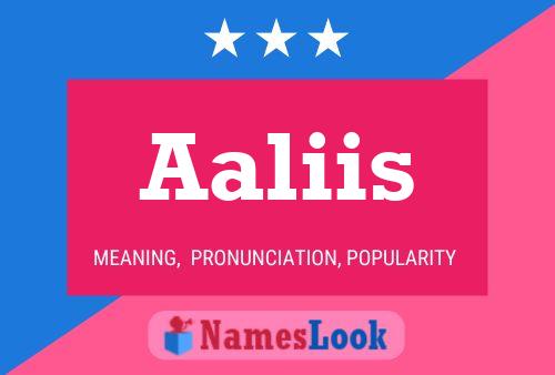 ملصق اسم Aaliis