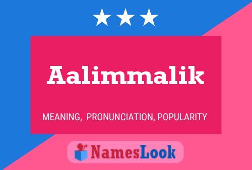 ملصق اسم Aalimmalik