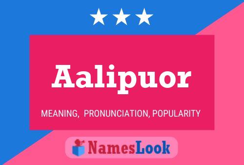 ملصق اسم Aalipuor