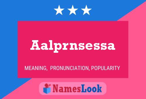 ملصق اسم Aalprnsessa