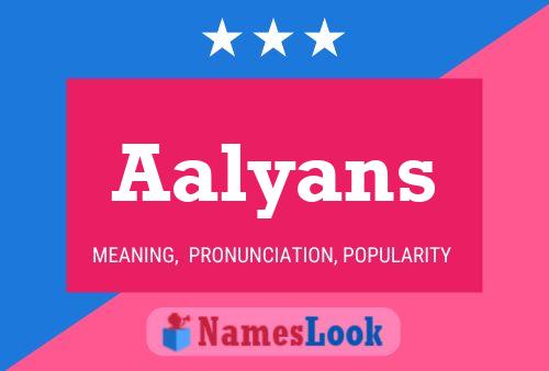 ملصق اسم Aalyans