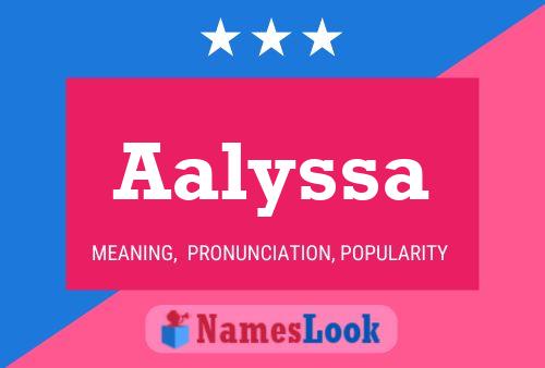 ملصق اسم Aalyssa