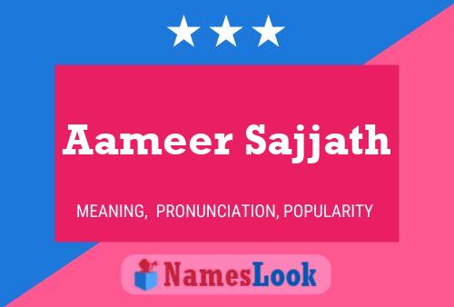 ملصق اسم Aameer Sajjath