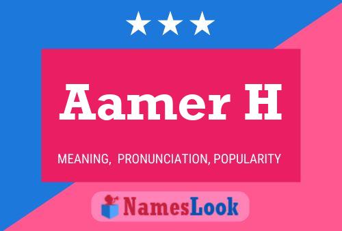 ملصق اسم Aamer H