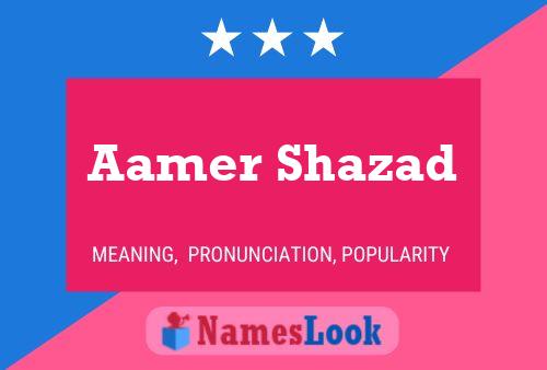 ملصق اسم Aamer Shazad