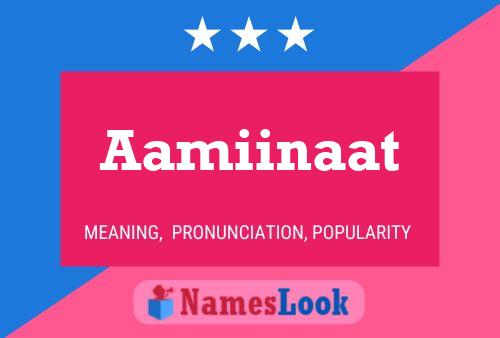 ملصق اسم Aamiinaat