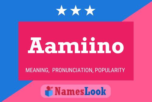 ملصق اسم Aamiino