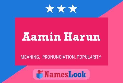 ملصق اسم Aamin Harun