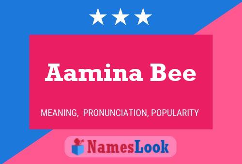 ملصق اسم Aamina Bee