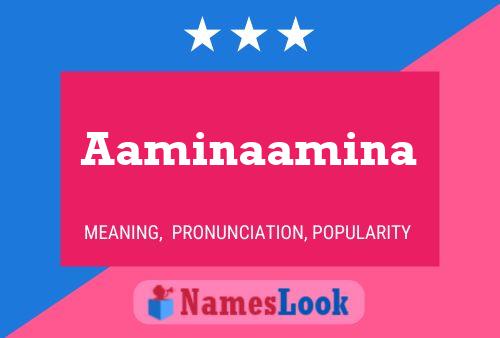 ملصق اسم Aaminaamina