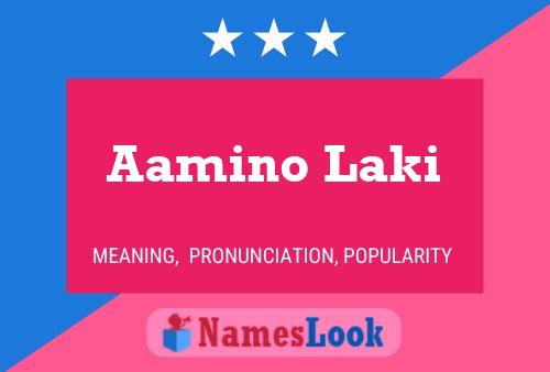 ملصق اسم Aamino Laki