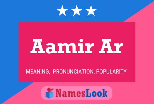 ملصق اسم Aamir Ar