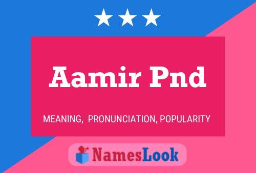 ملصق اسم Aamir Pnd