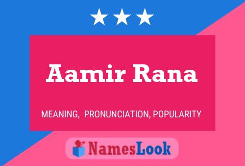 ملصق اسم Aamir Rana