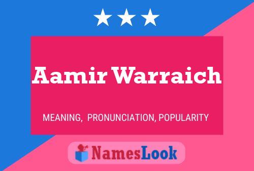 ملصق اسم Aamir Warraich