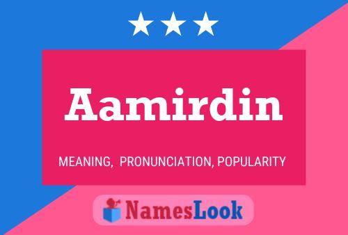 ملصق اسم Aamirdin