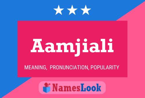 ملصق اسم Aamjiali