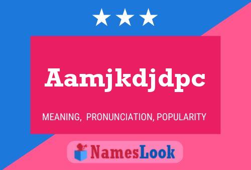 ملصق اسم Aamjkdjdpc