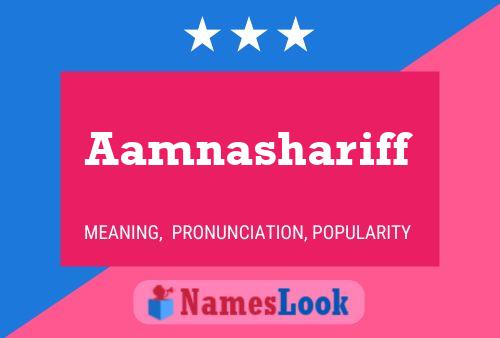 ملصق اسم Aamnashariff