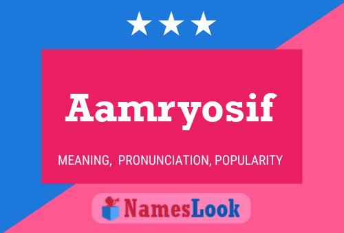 ملصق اسم Aamryosif