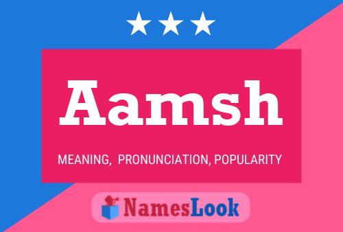 ملصق اسم Aamsh