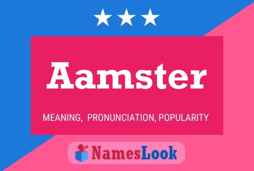 ملصق اسم Aamster