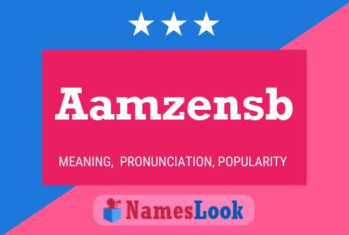 ملصق اسم Aamzensb