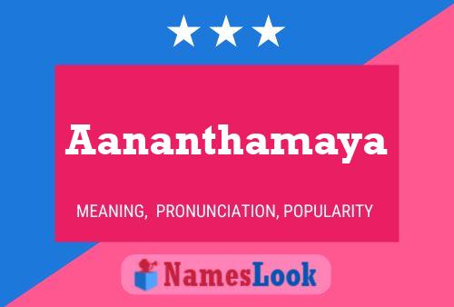 ملصق اسم Aananthamaya