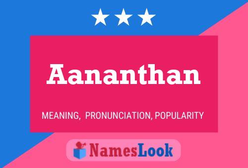 ملصق اسم Aananthan