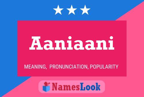 ملصق اسم Aaniaani